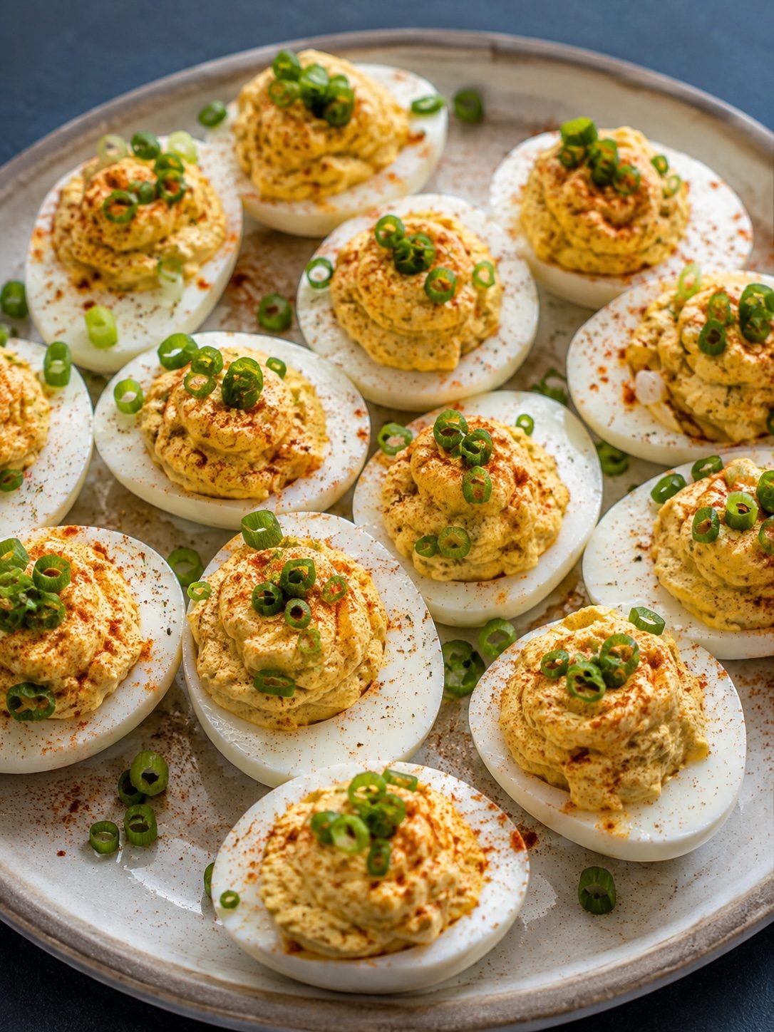 Spicy Pickle Deviled Eggs